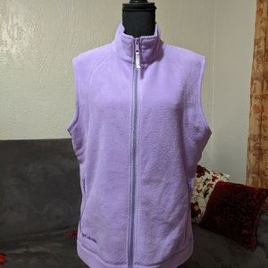 Columbia Women's L light purple Fleece Vest